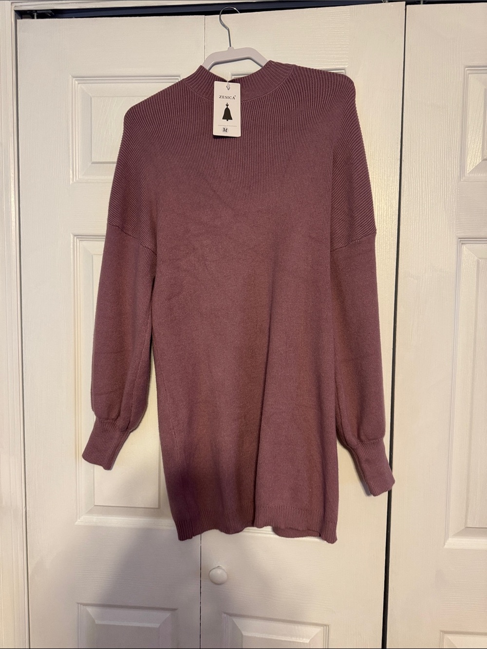 Zesica Dusty Rose Turtleneck Sweater - Relaxed Fit